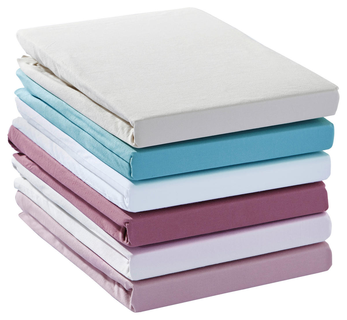 SPANNBETTTUCH Zwirn-Jersey  - Rosa, Basics, Textil (100/200cm) - Estella