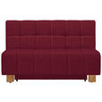 SCHLAFSOFA  in Webstoff Bordeaux  - Bordeaux/Naturfarben, MODERN, Holz/Textil (145/92/102cm) - Novel