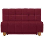 SCHLAFSOFA  in Webstoff Bordeaux  - Bordeaux/Naturfarben, MODERN, Holz/Textil (145/92/102cm) - Novel