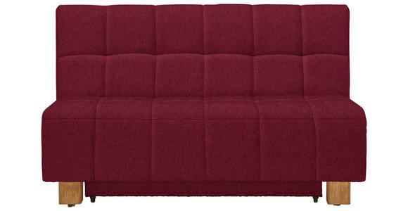 SCHLAFSOFA  in Webstoff Bordeaux  - Bordeaux/Naturfarben, MODERN, Holz/Textil (145/92/102cm) - Novel