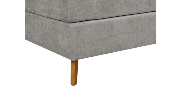 BOXSPRINGBETT 180/200 cm in Grau - Eichefarben/Grau, KONVENTIONELL, Holz/Textil (180/200cm) - Carryhome