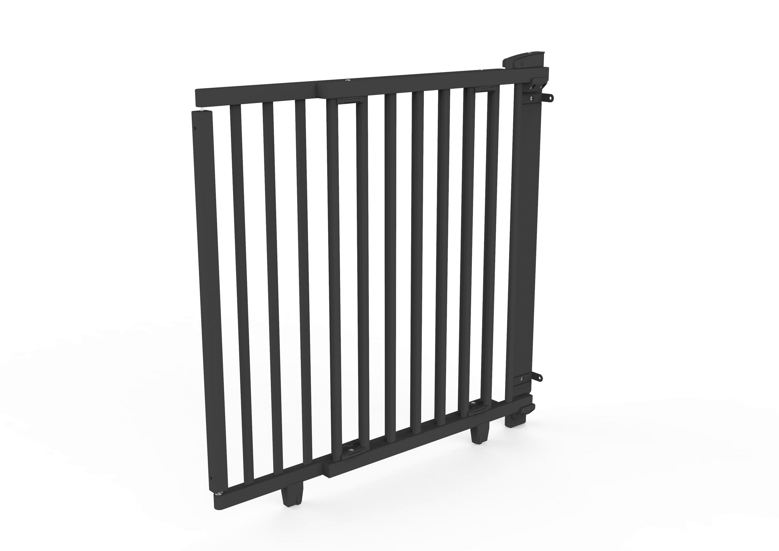 TÜRSCHUTZGITTER  - Schwarz, Basics, Holz (133cm) - Geuther