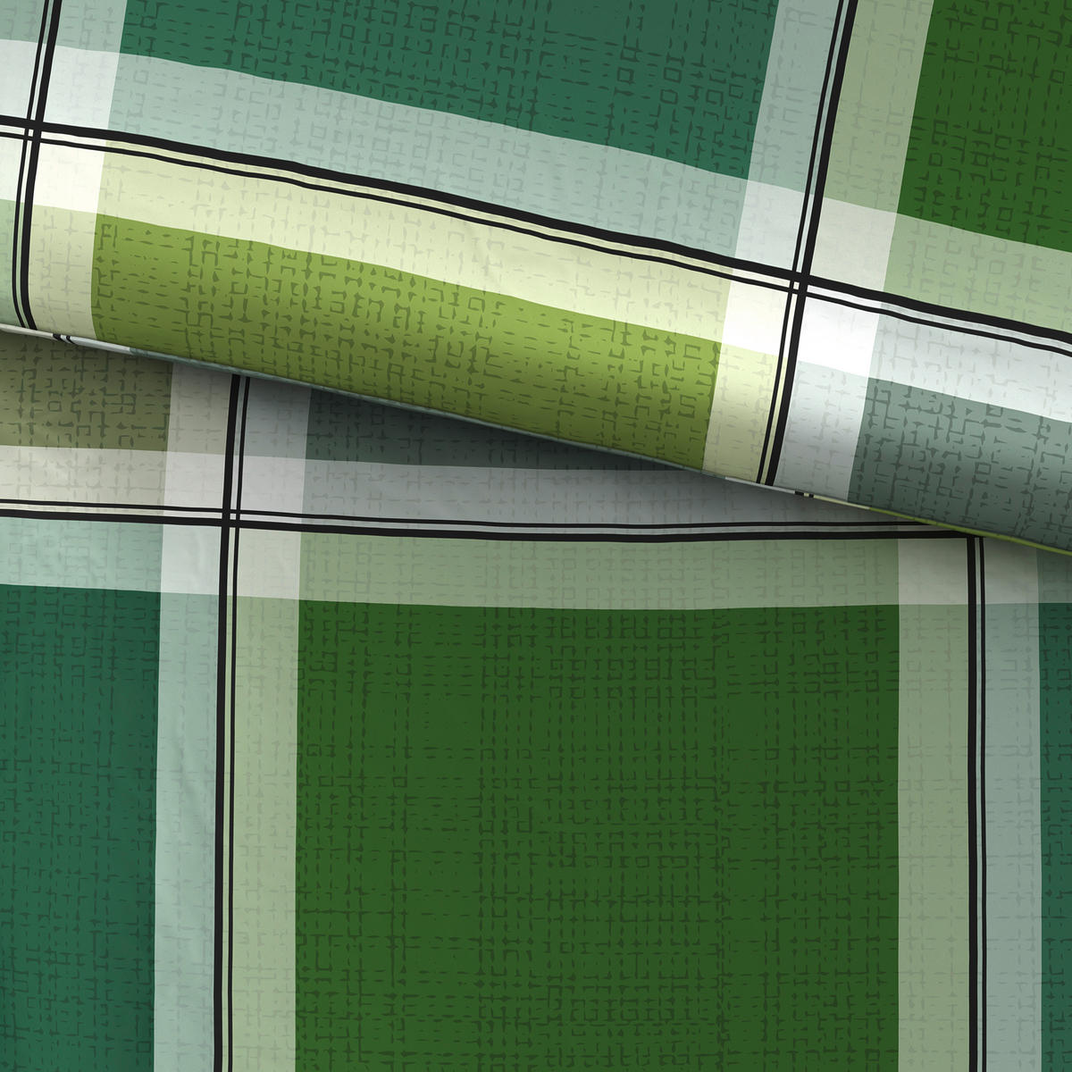 BETTWÄSCHE Javerdat Satin 155/220 cm  - Grün, Basics, Textil (155/220cm) - Novel