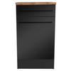 SCHUBKASTENUNTERSCHRANK 50/90/60 cm  in Schwarz  - Eichefarben/Schwarz, Basics, Holzwerkstoff/Kunststoff (50/90/60cm) - MID.YOU