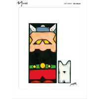 KUNSTDRUCK Tiere 30/40 cm  - Beige/Rot, Basics, Papier (30/40cm) - Monee