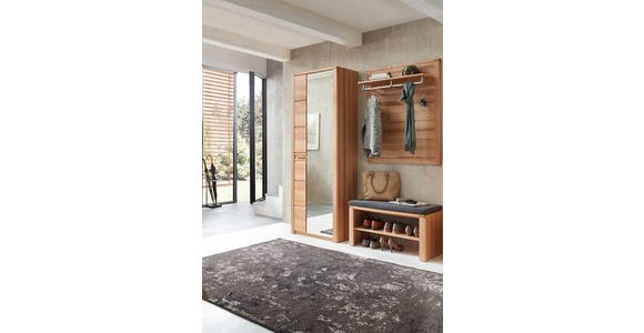 GARDEROBE 4-teilig in 179/201/40 cm - Buchefarben, Natur, Glas/Holzwerkstoff (179/201/40cm) - Linea Natura