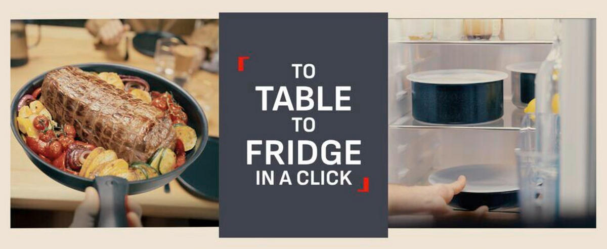 SET LONACA ZA KUHANJE 8/1  Excellence plus Ingenio  - crna, Basics, metal - Tefal