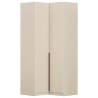 ECKKLEIDERSCHRANK 100/229/102 cm  - Champagner/Grau, Modern, Holzwerkstoff (100/229/102cm) - Rauch Möbel
