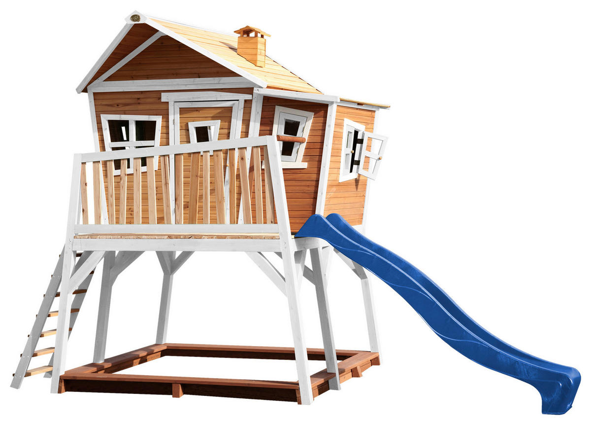 SPIELTURM 432/288/193 cm  - Blau/Weiss, Konventionell, Holz (432/288/193cm)