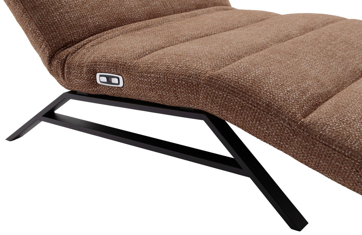 RELAXLIEGE Chenille Rostfarben  - Rostfarben/Schwarz, Design, Textil/Metall (120/54-113/158-198cm) - Pure Home Lifestyle