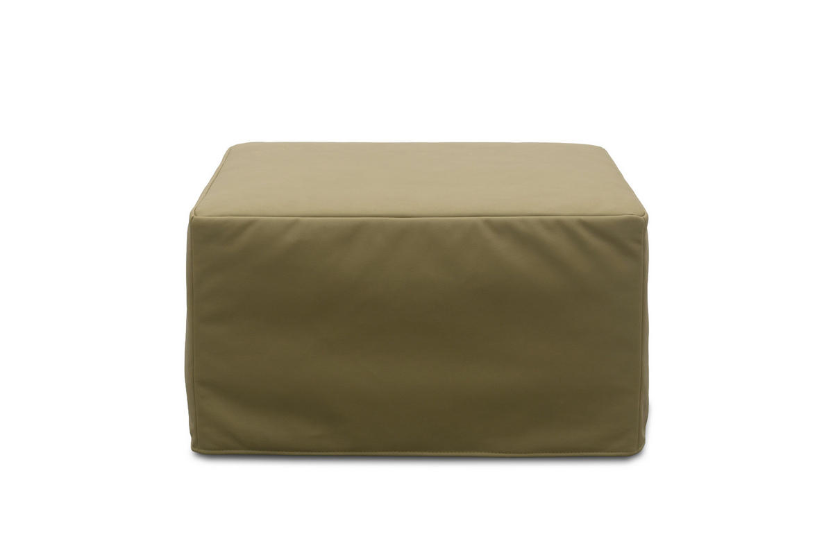 HOCKER 700 053 Mikrofaser Khaki  - Khaki, Basics, Textil (77/43/72cm) - Livetastic