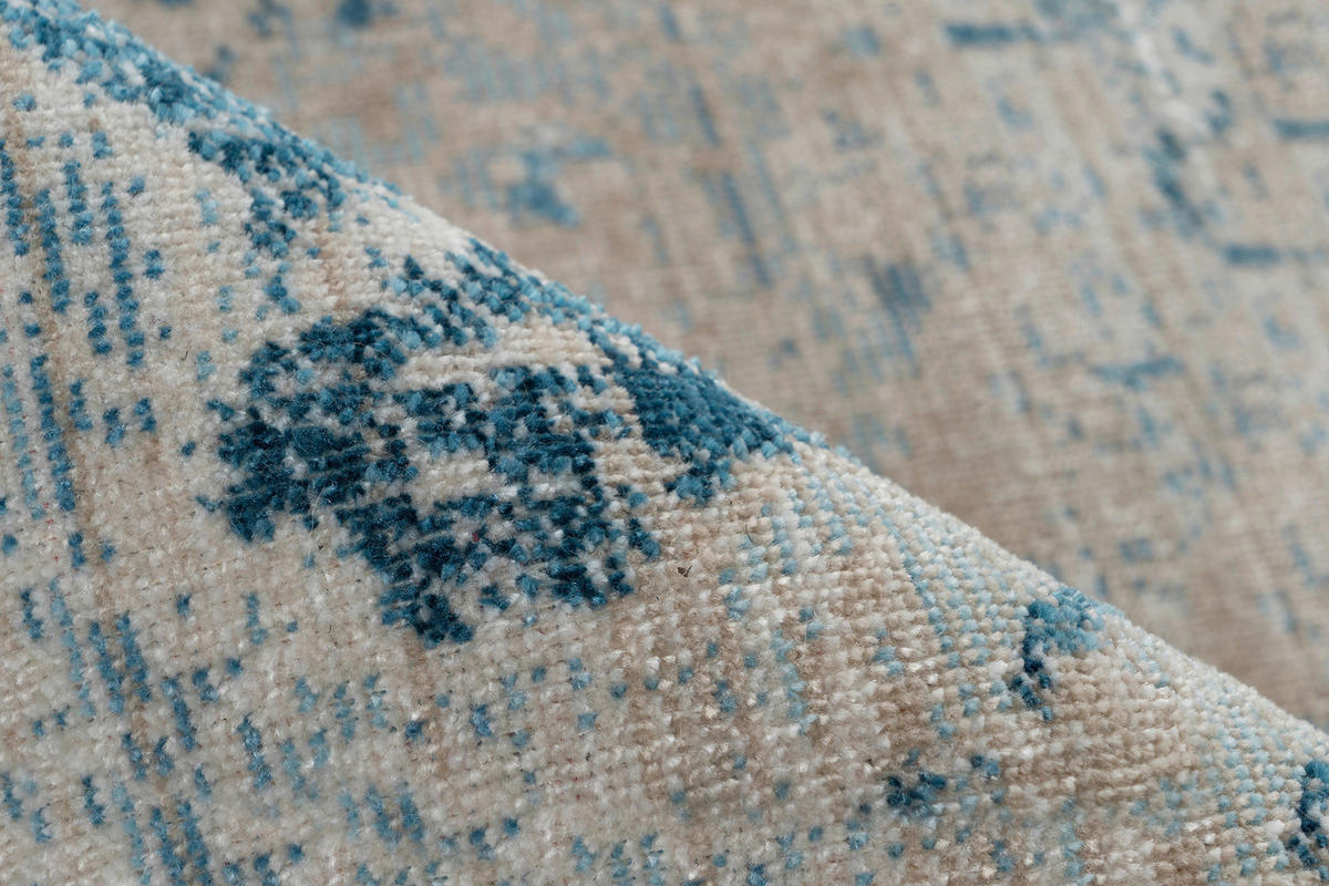 VINTAGE-TEPPICH 160/230 cm Dilan 200 Blau  - Blau, KONVENTIONELL, Textil (160/230cm)