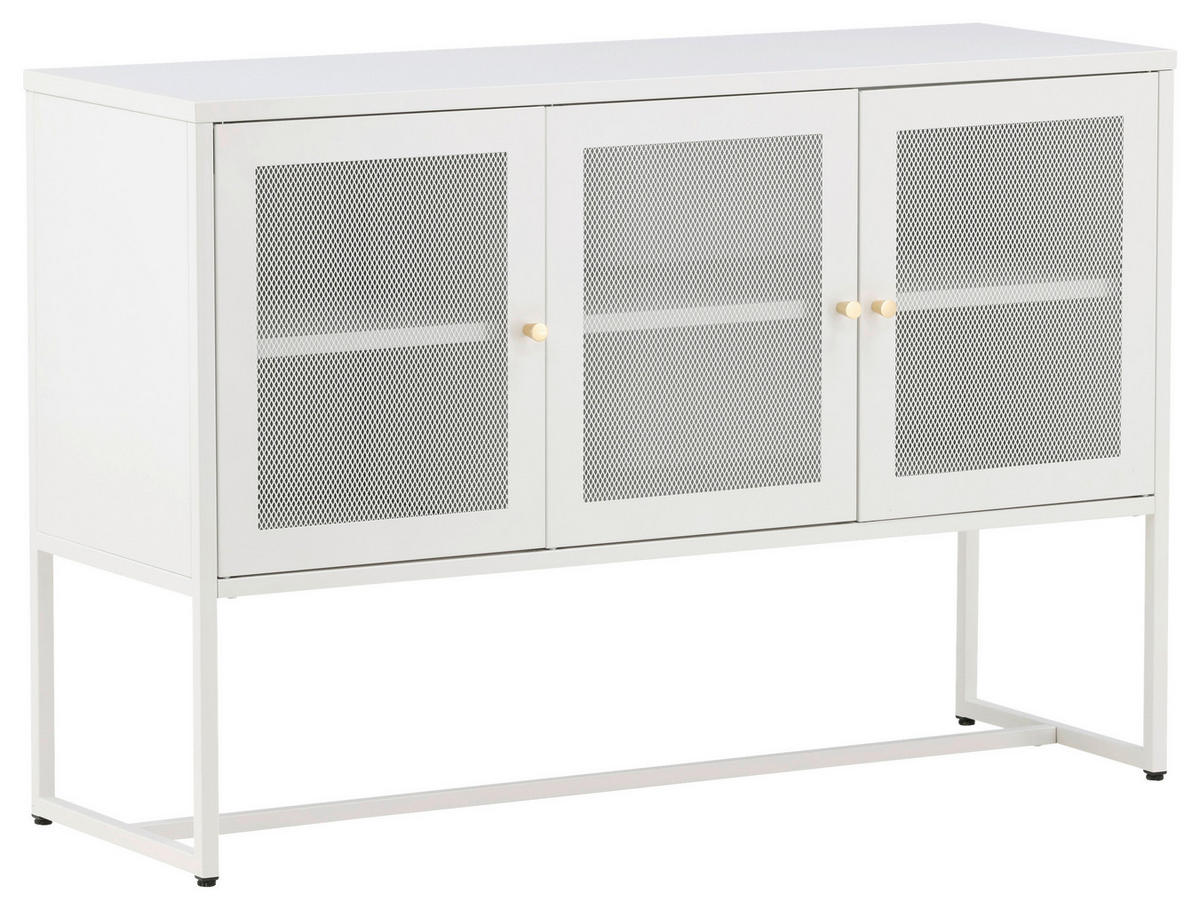 SIDEBOARD  in 120/80/40 cm  - Weiß, Design, Metall (120/80/40cm) - Livetastic