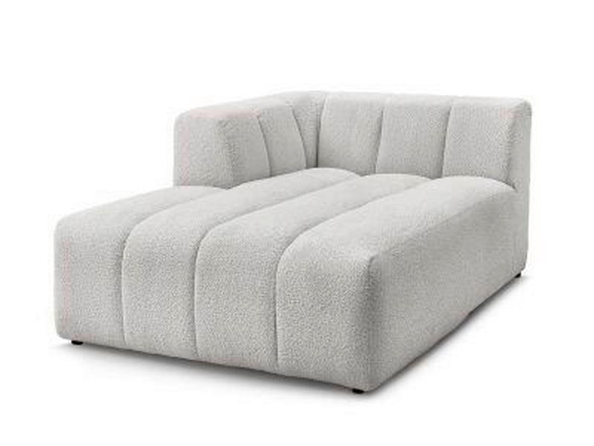 SOFAELEMENT ANNECY Bouclé Hellgrau  - Hellgrau/Schwarz, MODERN, Kunststoff/Textil (120/72/170cm)