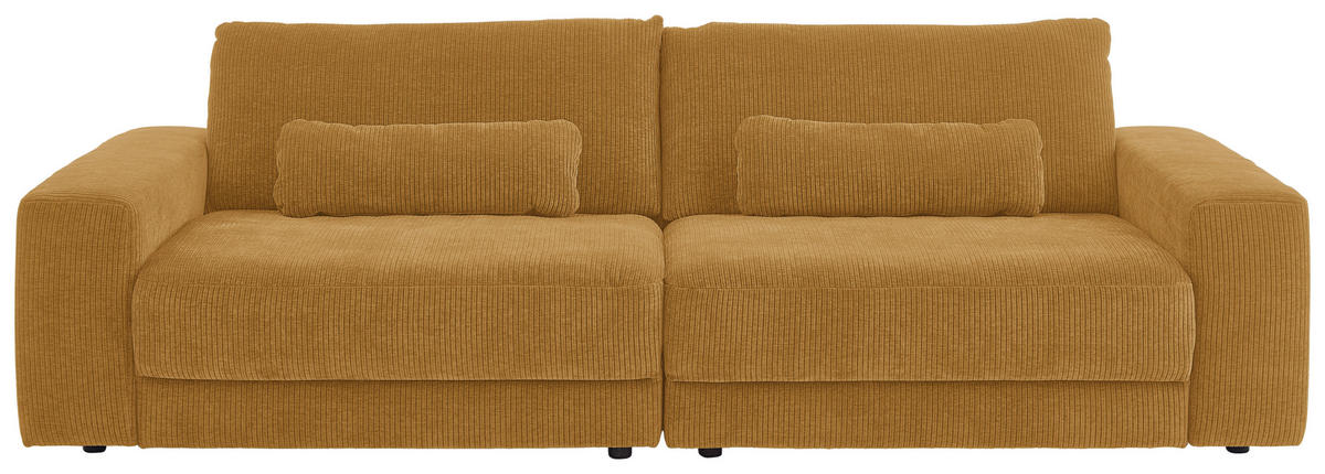 BIGSOFA in Chenille, Jacquard Cognac  - Cognac/Schwarz, Design, Kunststoff/Textil (270/83/125cm) - Niels Andersson