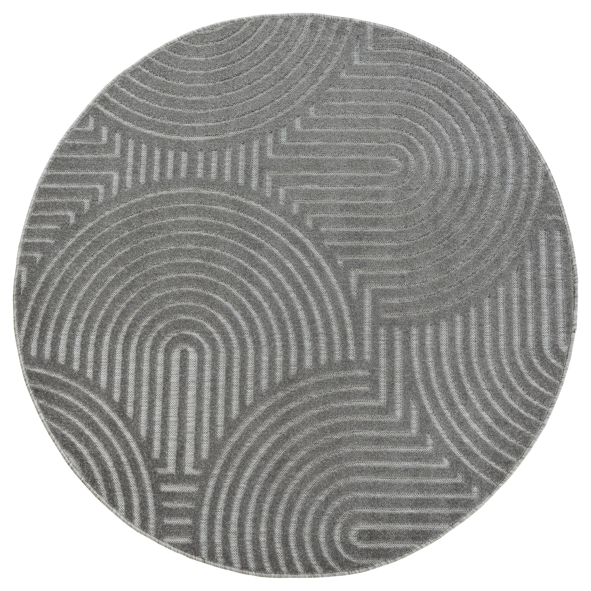 OUTDOORTEPPICH 200 cm Berlin Grau  - Grau, Basics, Kunststoff/Textil (200cm) - Novel