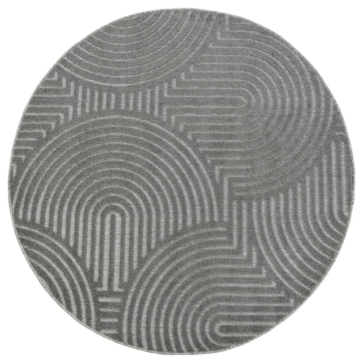 OUTDOORTEPPICH 150 cm Berlin Grau  - Grau, Basics, Kunststoff/Textil (150cm) - Novel