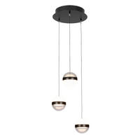 LED-HÄNGELEUCHTE Bedford 30/150 cm   - Klar/Schwarz, Design, Kunststoff/Metall (30/150cm) - Novel