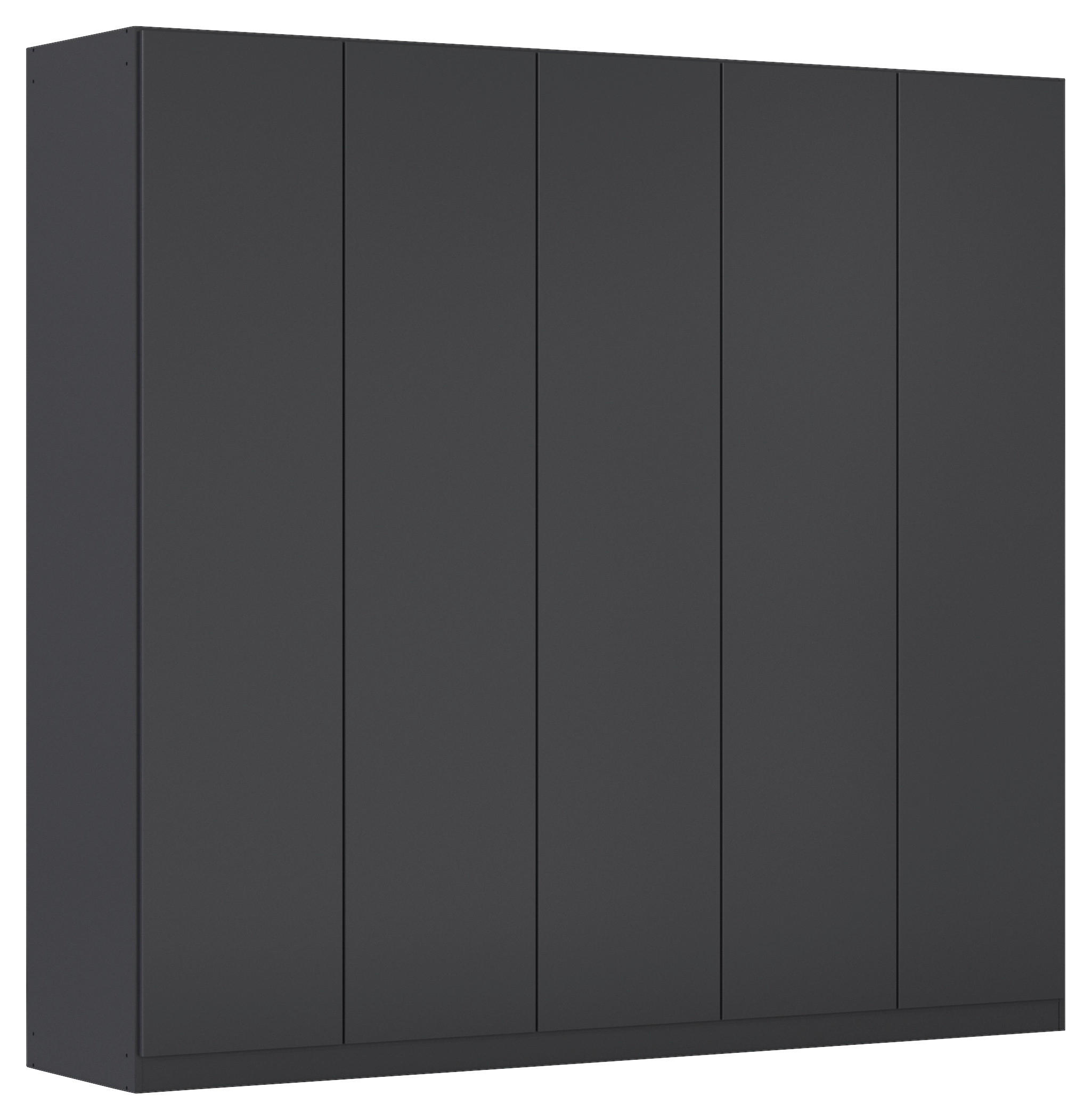FALTTÜRENSCHRANK in Dunkelgrau  - Dunkelgrau, Holzwerkstoff (226/210/54cm) - Boxxx