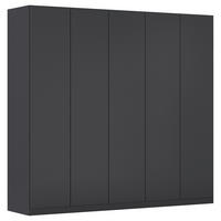 FALTTÜRENSCHRANK 226/210/54 cm 5-türig Dunkelgrau  - Dunkelgrau, Holzwerkstoff (226/210/54cm) - Rauch Möbel