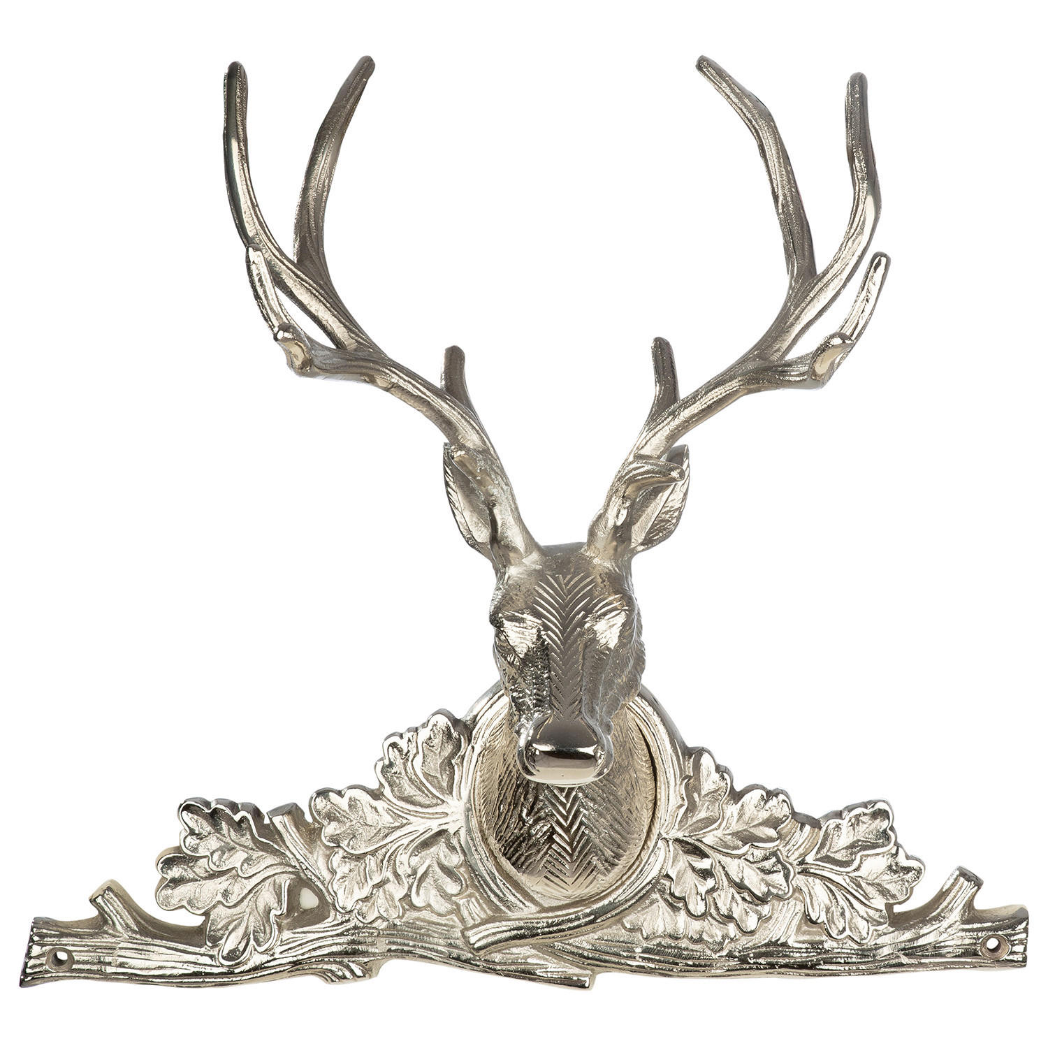 DEKOHIRSCH - Silberfarben, Basics, Metall (34,5/54/14cm)