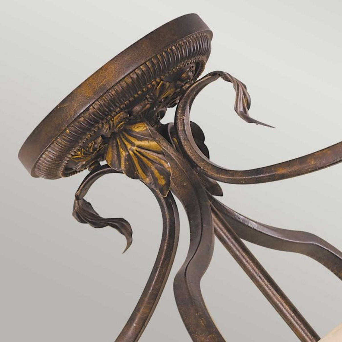 DECKENLEUCHTE Sonomavalley 41.9/41.9 cm  - Rotbraun, KONVENTIONELL, Glas/Metall (41.9/41.9cm) - Elstead Lighting