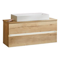 MOSDÓSZEKRÉNY MOSDÓVAL  - fehér, Modern, faalapú anyag/kerámia (121cm) - Dieter Knoll