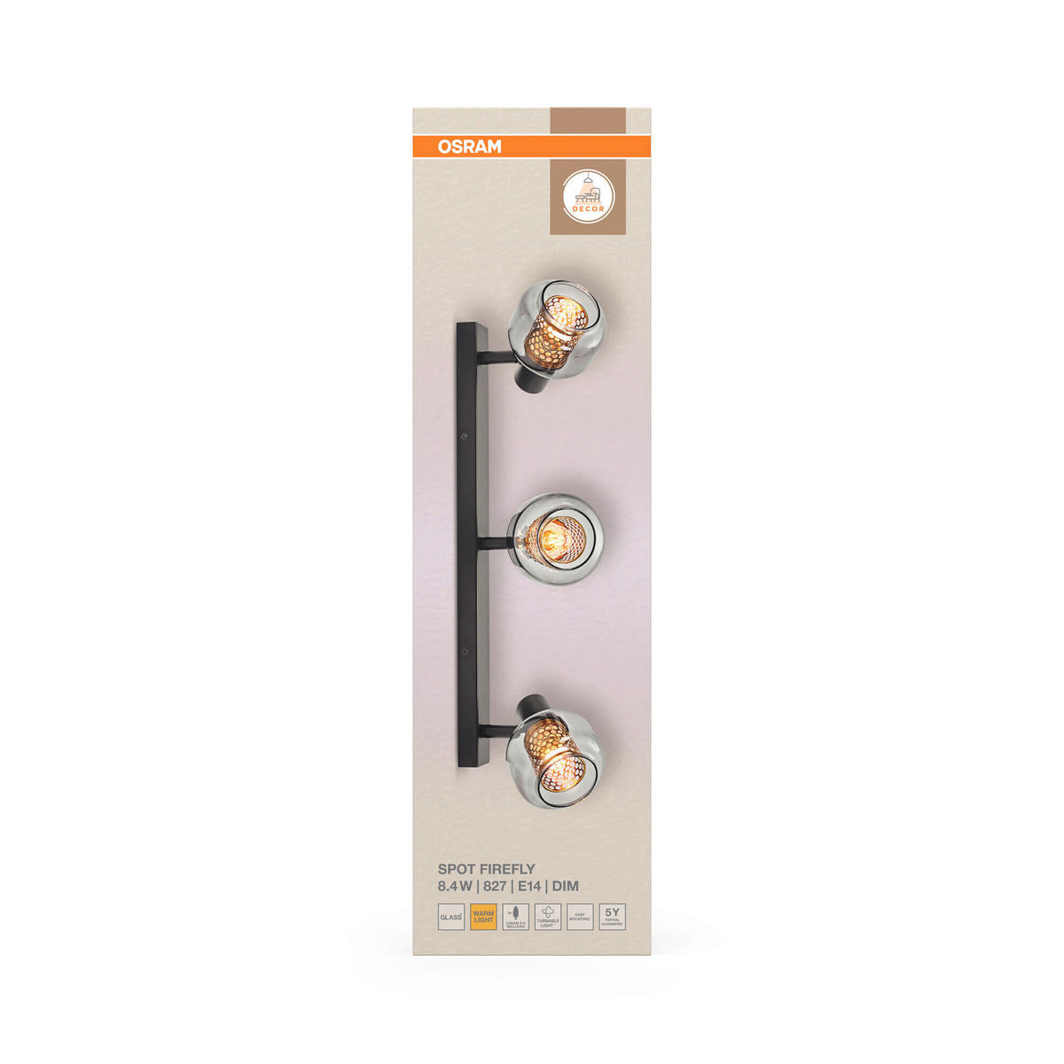 LED-STRAHLER 60,4/17,6/8,5 cm   - Schwarz, Basics, Glas/Metall (60,4/17,6/8,5cm) - Osram