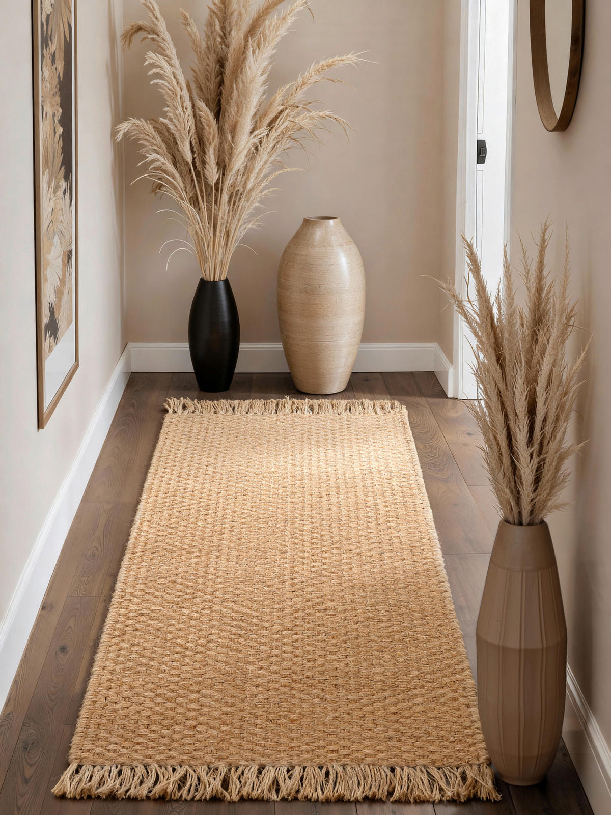 JUTETEPPICH 80/200 cm Handloom 1.0 Goldbraun  - Goldbraun, Basics, Textil (80/200cm) - Hanse Home