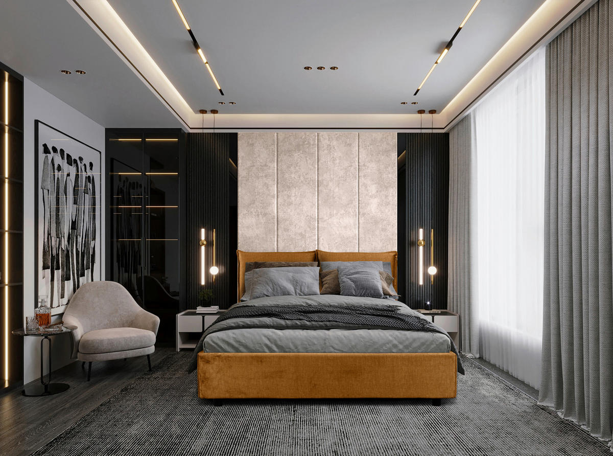 KÁRPITOZOTT ÁGY 180/200 cm  aranybarna  - aranybarna/fekete, Basics, műanyag/textil (180/200cm) - Carryhome