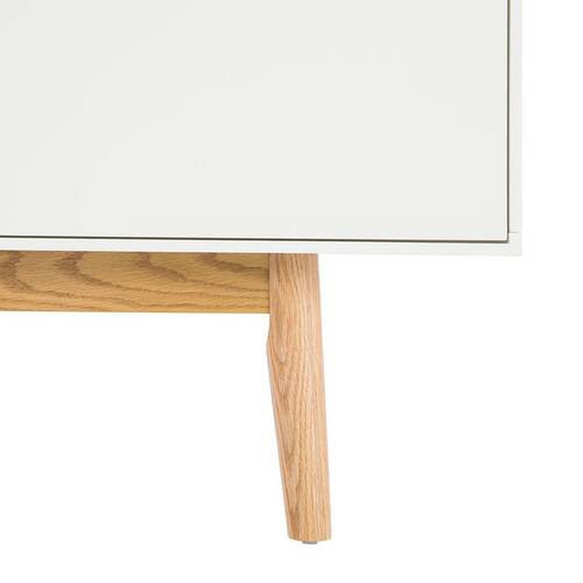 LOWBOARD  in 160/59/40 cm  - Naturfarben/Weiß, Design, Holz/Holzwerkstoff (160/59/40cm) - home24