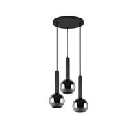 ZÁVESNÉ SVIETIDLO, 45/150 cm  - čierna, Basics, kov/sklo (45/150cm) - Trio Leuchten