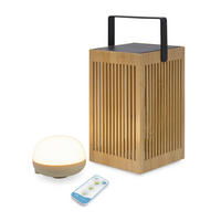 LED-AUßENLEUCHTE Okinawa 14.5/24/14.5 cm   - Braun, Natur, Naturmaterialien (14.5/24/14.5cm) - Newgarden