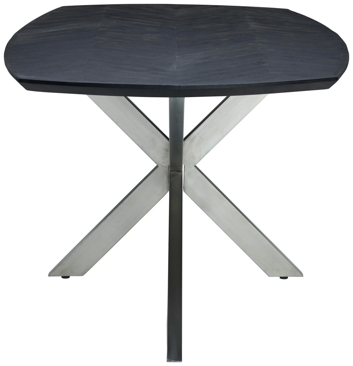 Masă din lemn, metal, 180/100/76 cm,   - culoare natur/negru, Modern, lemn/metal (180/100/76cm) - MID.YOU