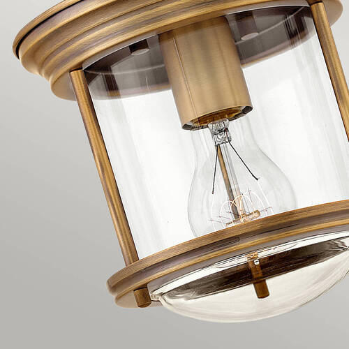 STROPNA SVETILKA Elstead Hadrian 19.6/18.5 cm   - barve brona, Konvencionalno, kovina/steklo (19.6/18.5cm) - Elstead Lighting