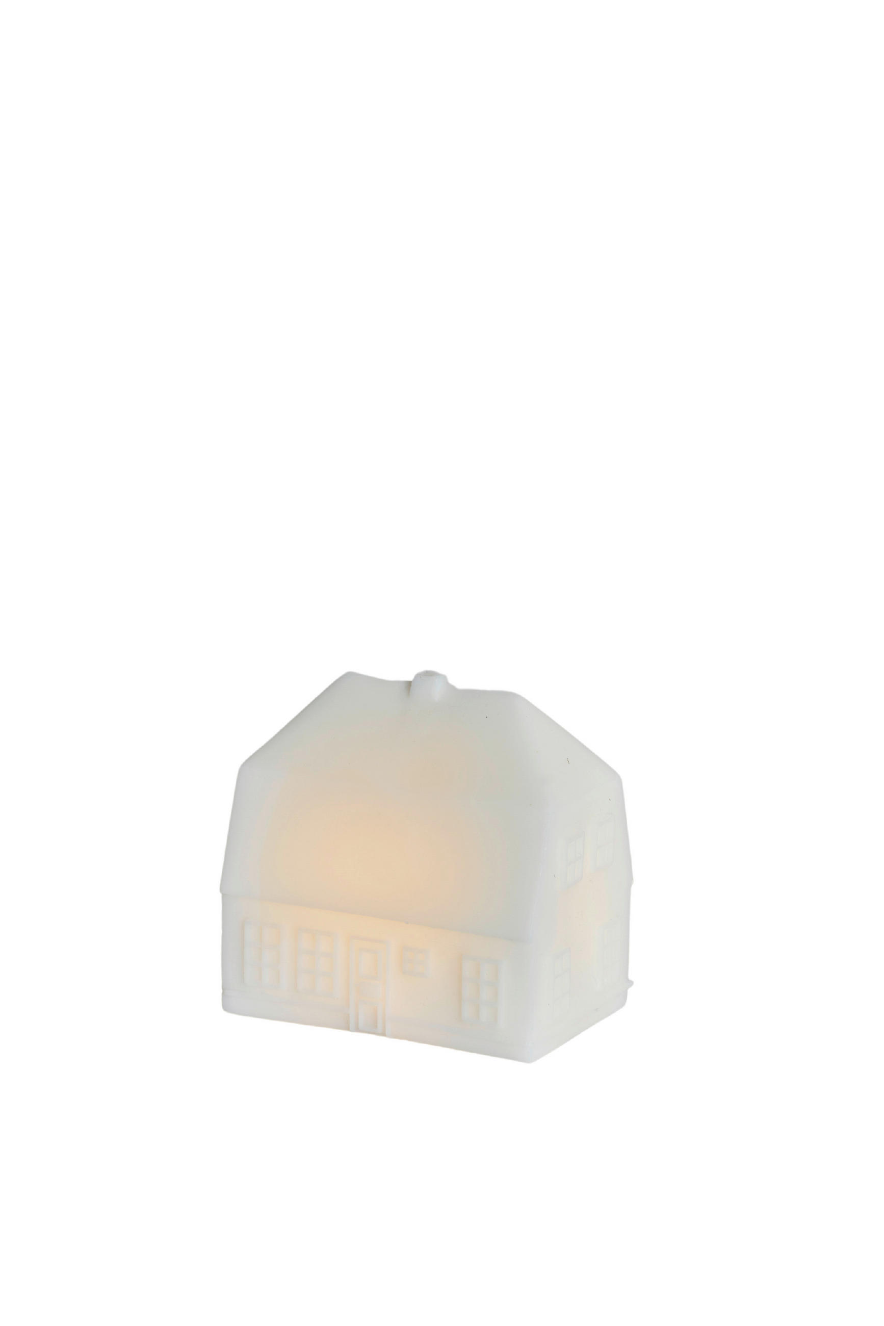 LED-KERZE  - Weiß, Basics, Naturmaterialien (11,5/12/7,5cm)