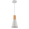 PENDELLEUCHTE Pendant 14/16.5 cm   - Weiß, Trend, Holz/Metall (14/16.5cm) - MAYTONI