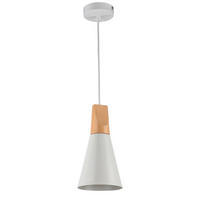 PENDELLEUCHTE 14/16.5 cm    - Weiss, Trend, Holz/Metall (14/16.5cm) - MAYTONI