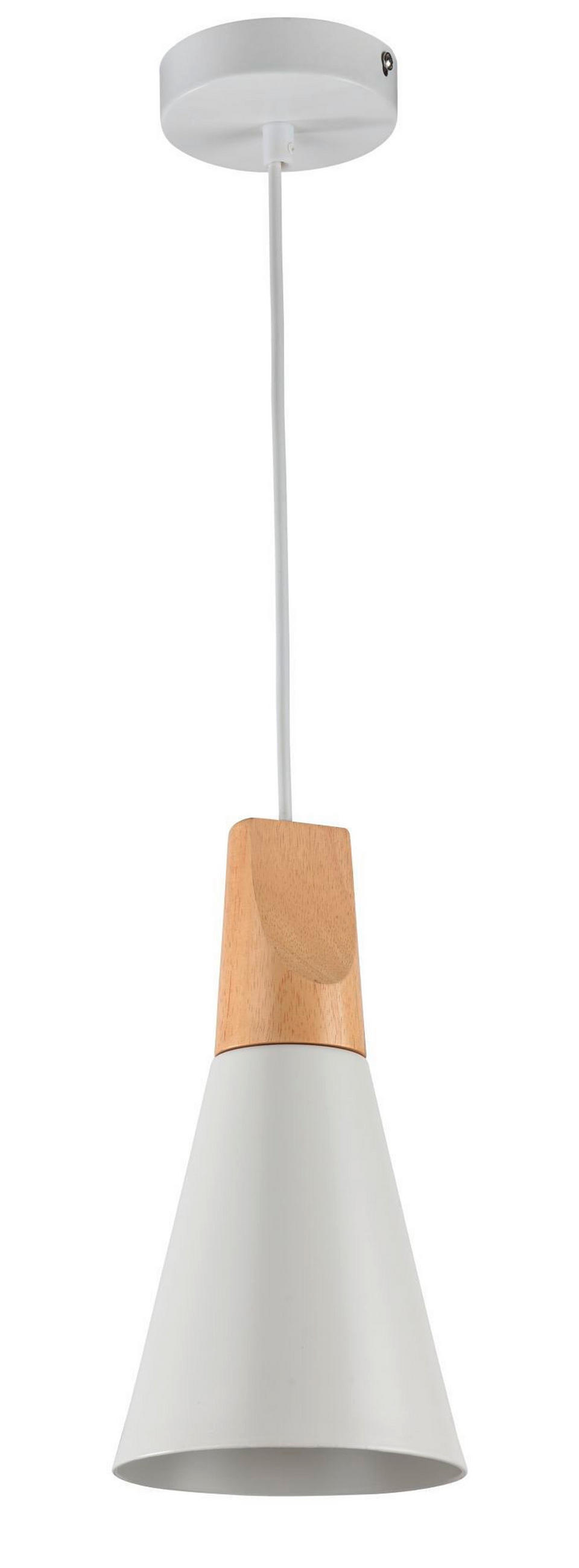 PENDELLEUCHTE 14/16.5 cm    - Weiss, Trend, Holz/Metall (14/16.5cm) - MAYTONI