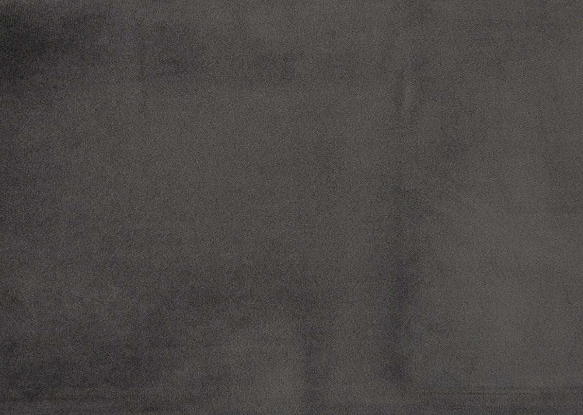 ECKSOFA in Velours Greige  - Greige/Schwarz, Design, Textil/Metall (177/253cm) - Dieter Knoll