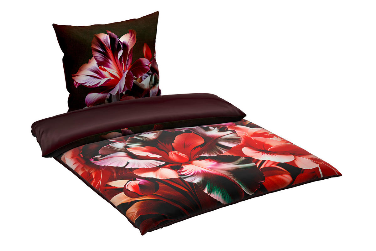 WENDEBETTWÄSCHE Satin 135/200 cm  - Lila, Textil (135/200cm) - Novel