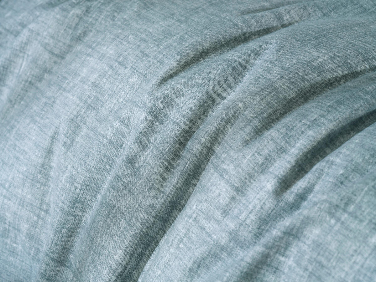 BETTWÄSCHE 2-teilig Flanella-di-Lino Flanell 135/200 cm  - Petrol, Basics, Textil (135/200cm)