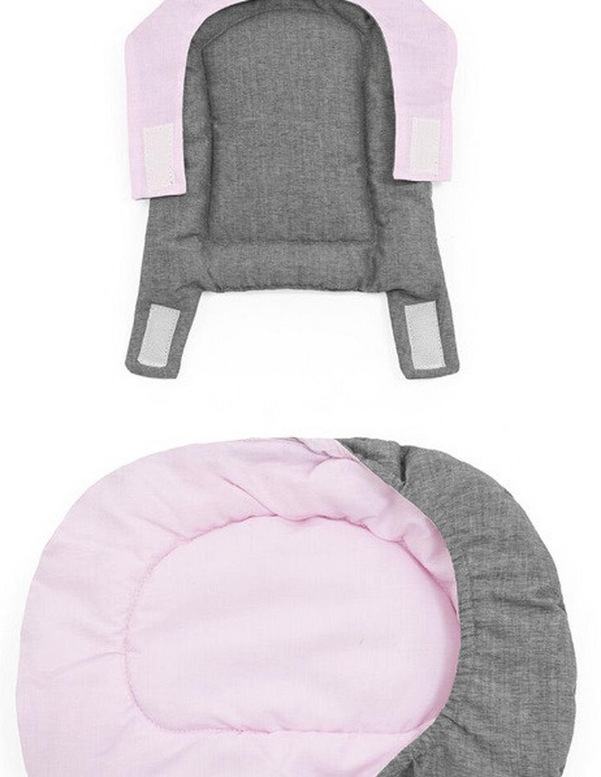 STOKKE NOMI KISSEN NOMI  - Dunkelgrau/Hellrosa, Basics, Textil (25/25/5,6cm) - Stokke