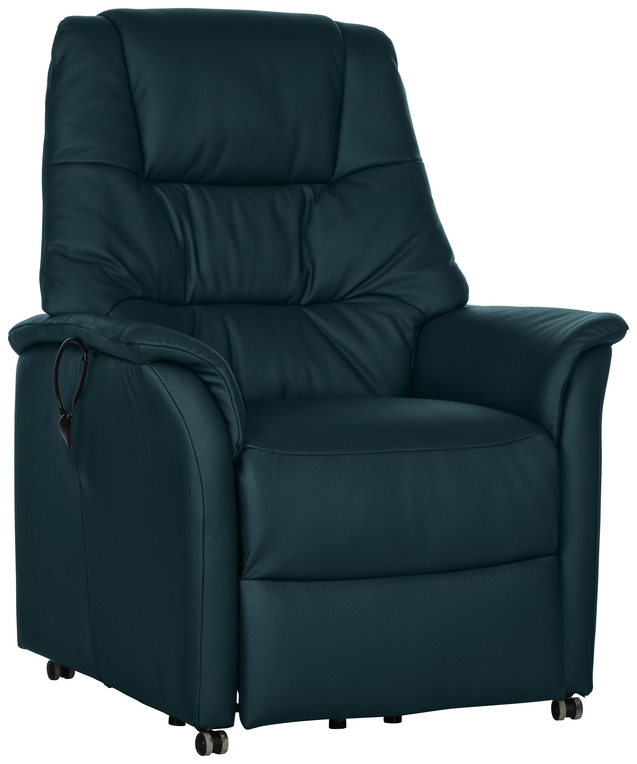 Fernsehsessel in Leder Blau