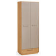 GARDEROBE 4-teilig  in 220/195/37 cm  - Taupe/Eichefarben, Design, Holz/Holzwerkstoff (220/195/37cm) - Novel