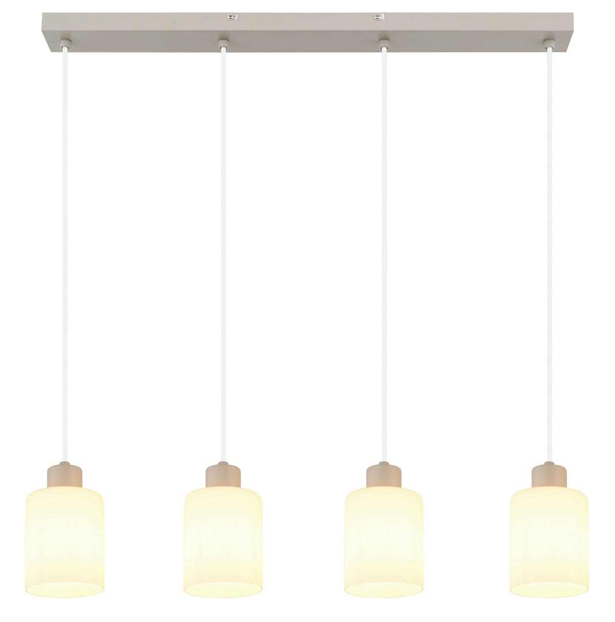 HÄNGELEUCHTE 70/10/120 cm  - Schwarz/Grau, Design, Glas/Kunststoff (70/10/120cm) - Globo