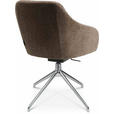 ARMLEHNSTUHL  in Aluminium Velours  - Graubraun/Alufarben, Design, Textil/Metall (58/81,5-84,5/60cm) - Johann Jakob