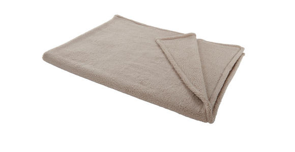 DECKE 150/200 cm  - Hellbraun, Basics, Textil (150/200cm) - Novel