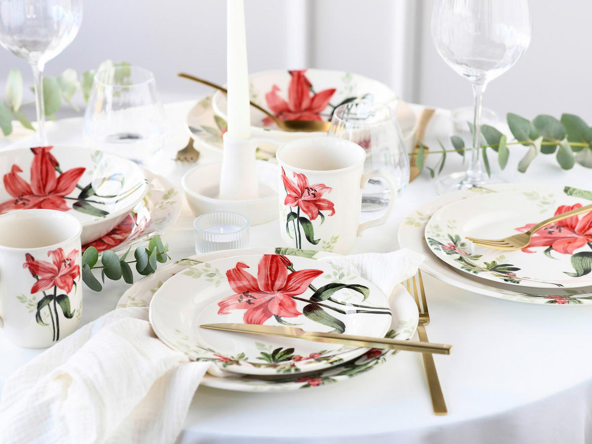 KOMPLETT SERVIS 16 delar  - multicolor, keramik - Creatable