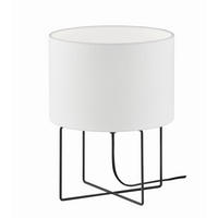 NAMIZNA SVETILKA  Java      24,5/32 cm       - črna/bela, Basics, kovina/tekstil (24,5/32cm)